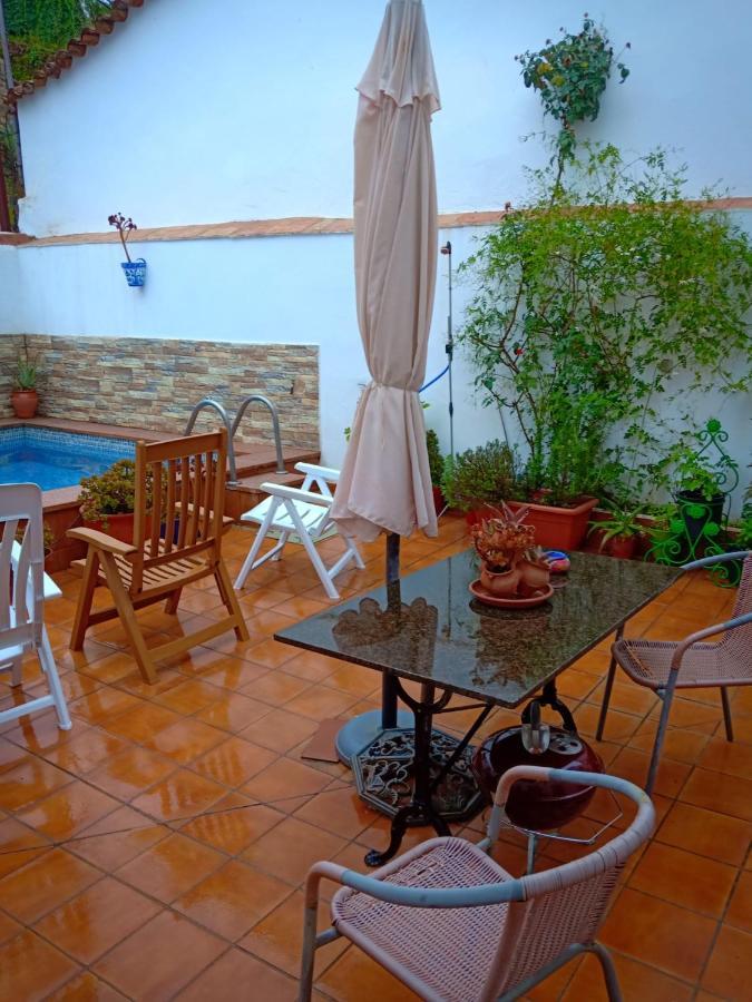 Acogedora Casa De Pueblo Con Piscina Villa Fuenteheridos Luaran gambar